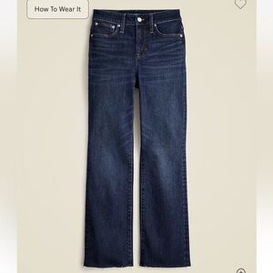 NWT Jcrew Denim Curvy high-rise kickout jean Size 33